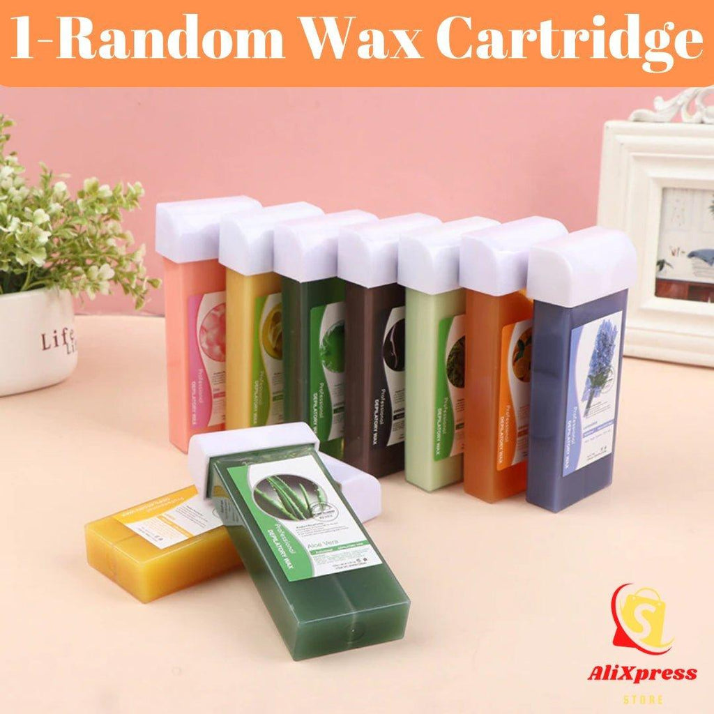 Wax Cartridge Refill Hair Removal For Depilatory Roll On Wax Heater(1-Random Flavor) - AB Trader